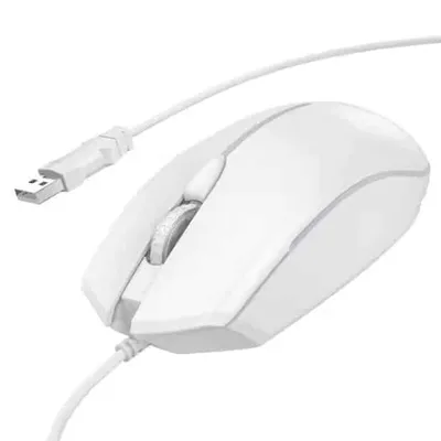 Hoco GM37 Wonderful gaming luminous wired mouse White