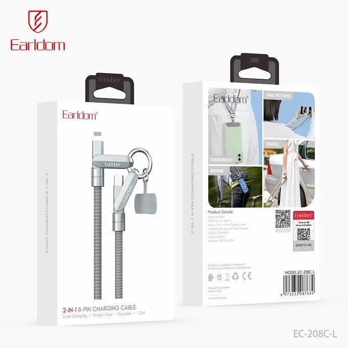 Earldom 2in1 Tangle-Free CABLE EC-208 C-C