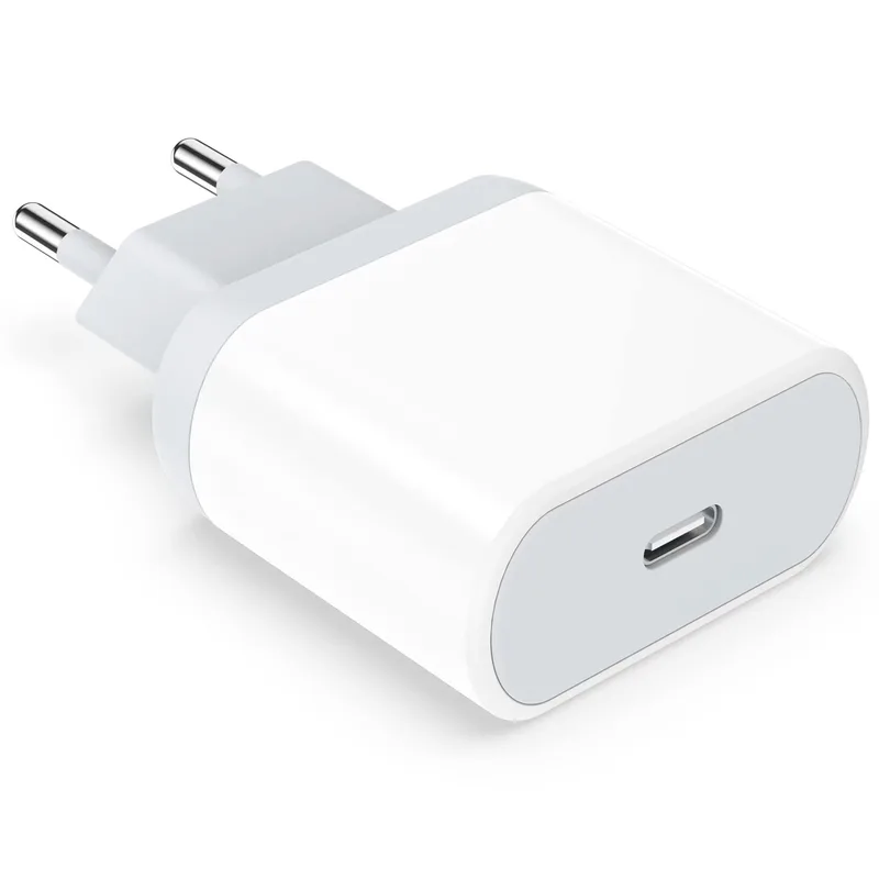 20W Adapter USB-C High Quality EU PIN LOGO