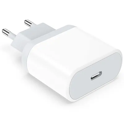 20W Adapter USB-C High Quality EU PIN LOGO