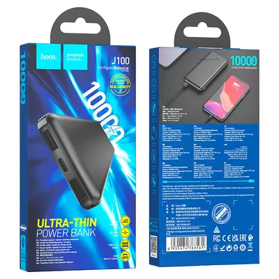 Hoco J100 High-ranking power bank(10000mAh) Black