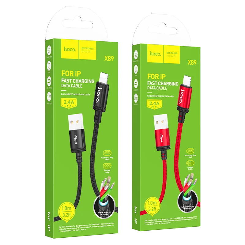 Hoco X89 Wind PD charging data cable iP(unpackaged)