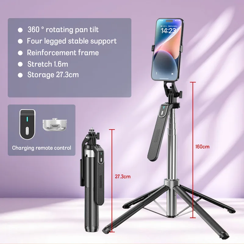 Selfie Stick 360 rotattin Pan Tilf P515 1.8M