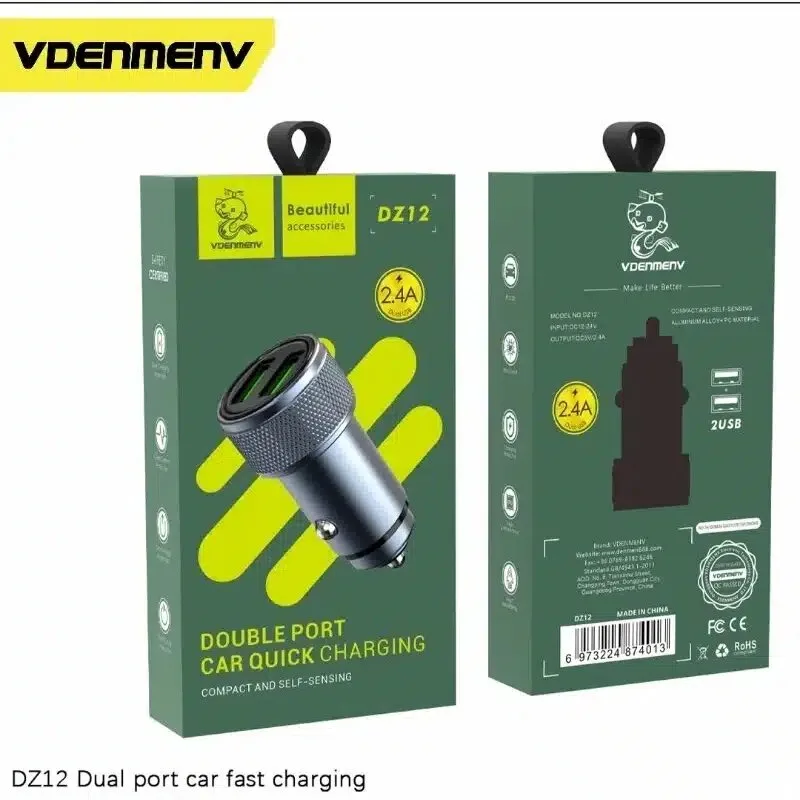 Vdenmenv Double Port Car Quick Charging DZ12