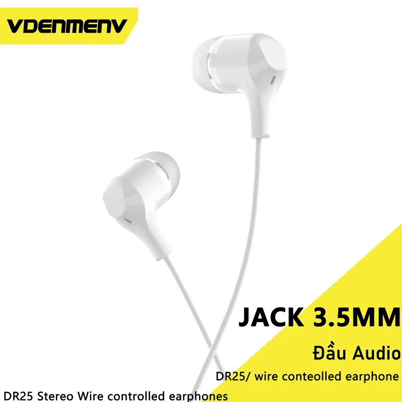 Vdenmenv Earphones DR25 თეთრი