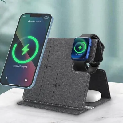 Earldom 3in1 Foldable Wireless Charger ET-WC36