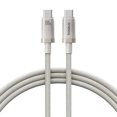 Baseus Vipow Fast Charging Cable USB-C to USB-C 100W 1m Galaxy Natural Titanium