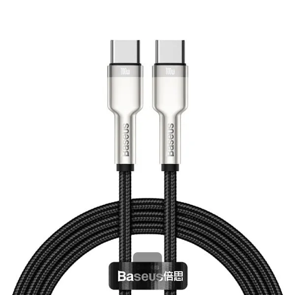 Baseus Cafule Series Metal Data Cable Type-C to Type-C 100W 1m Black