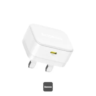 OS-Baseus Palm Fast Charger C+U 30W EU Cluster Black (with Baseus Mini White Cab