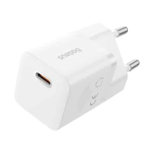Baseus GaN5 Fast Charger (mini) 1C 25W EU Moon White
