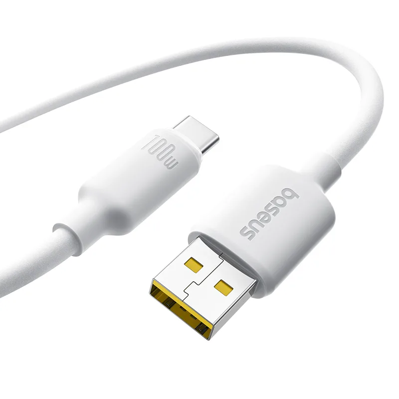 Baseus Foamed Silicone Fast Charging Data Cable USB-A to iP 2.4A Cosmic Black 1m