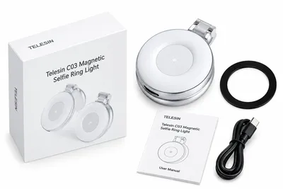 Telesin C03 Magnetic Selfie Ring Light