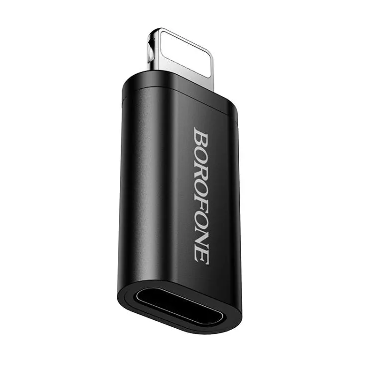 Borofone BV26A iP male to Type-C female USB2.0 adapter black
