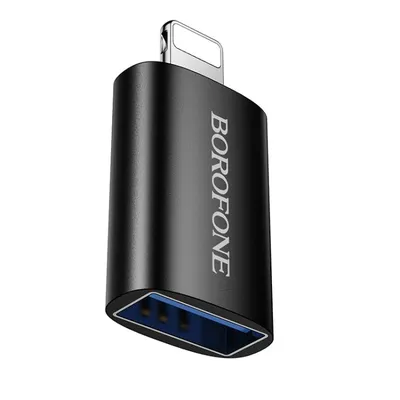 Borofone BV26 iP male to USB female USB2.0 adapter black