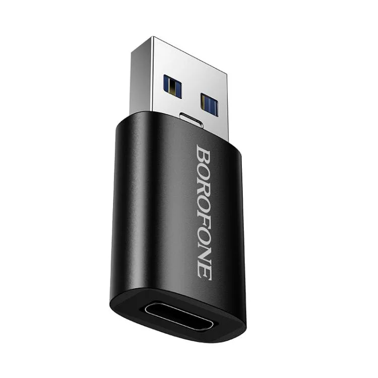 Borofone BV26B USB male to Type-C female USB3.0 adapter black