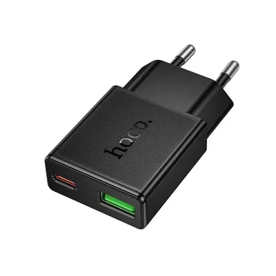 Hoco N73 Speed PD20W+QC3.0 ultra-thin charger(EU) black