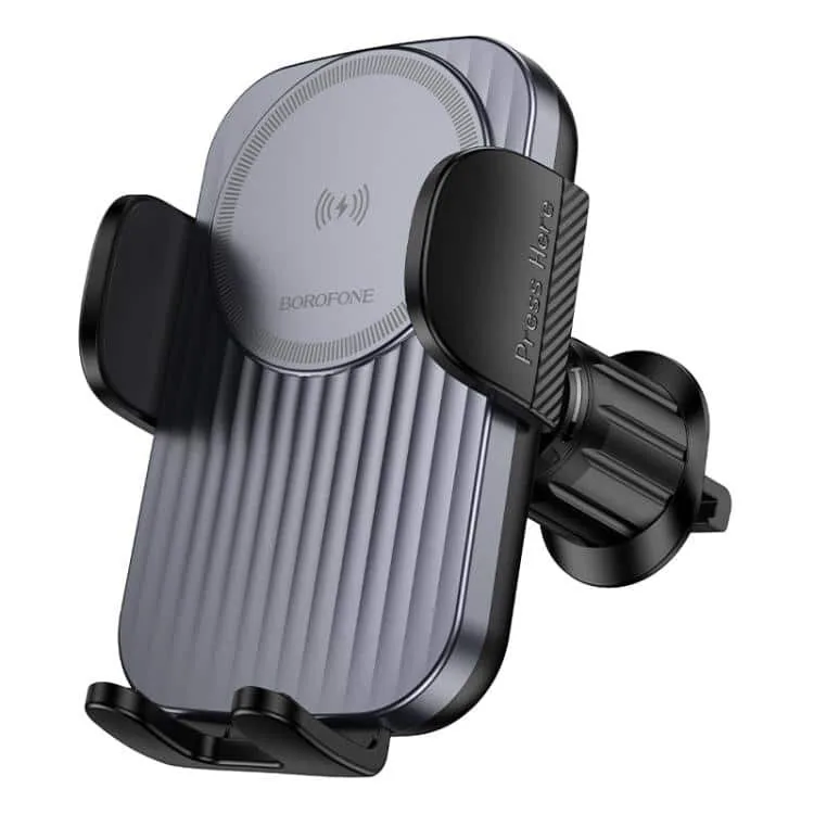 Borofone BH221 Path push-type wireless fast charging car holder(air outlet)