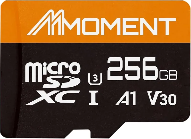 256GB UHS-I U3, A1 microSD (SD adapter included)