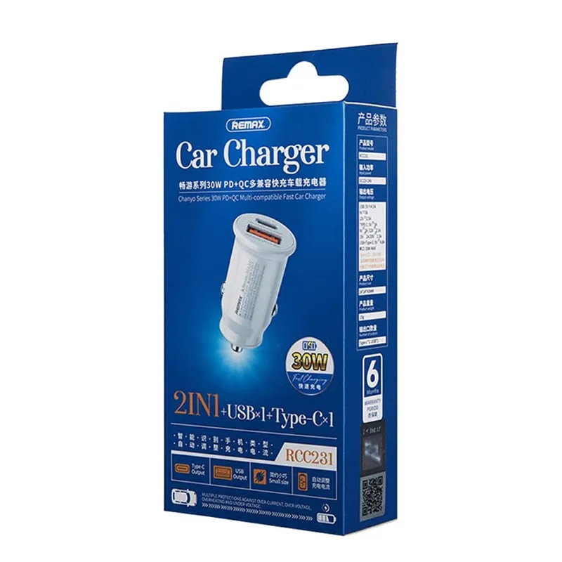 REMAX Chanyo Series 30W Car Charger RCC231