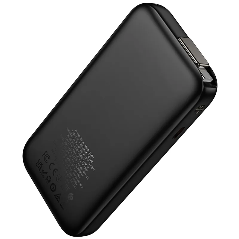 Hoco Q51 Key PD20W power bank with telescopic cable(10000mAh) black