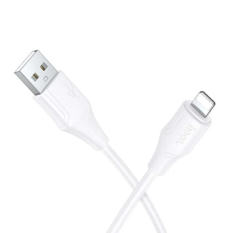 Hoco X124 Bien PD27W silicone charging data cable iP white