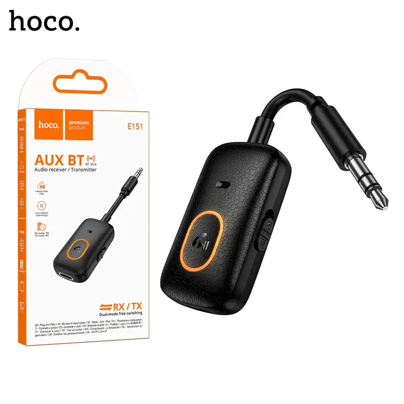 Hoco E151 Graceful AUX BT audio receiver/transmitter black
