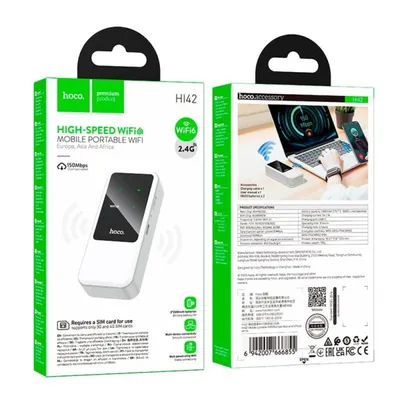 Hoco HI42 Mobile portable WiFi(Europe Asia and Africa) white
