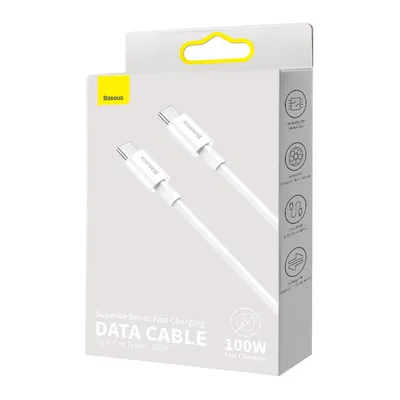 Baseus Superior Series 2 Fast Charging Data Cable Type-C to Type-C 100W 1m Moon 
