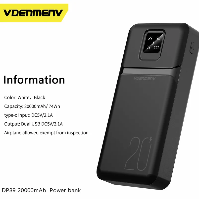 Vdenmenv Power Bank DP39 20 000