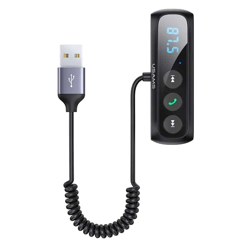Usams Car Digital Display FM Wireless Audio Receiver US-SJ503