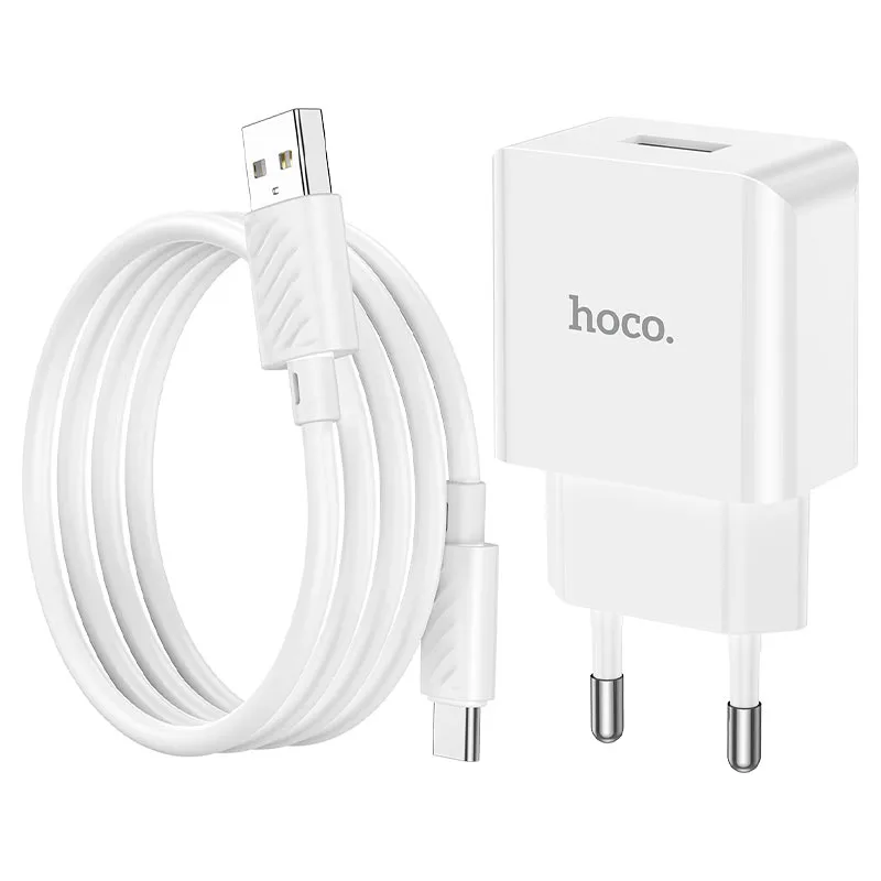 Hoco C106A Leisure single port charger(EU) White