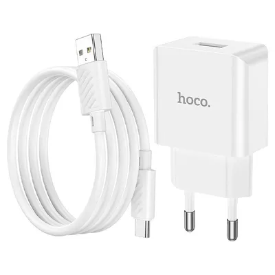 Hoco C106A Leisure single port charger(EU) White
