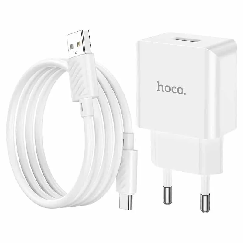 Hoco C106A Leisure single port charger set(iP)(EU)