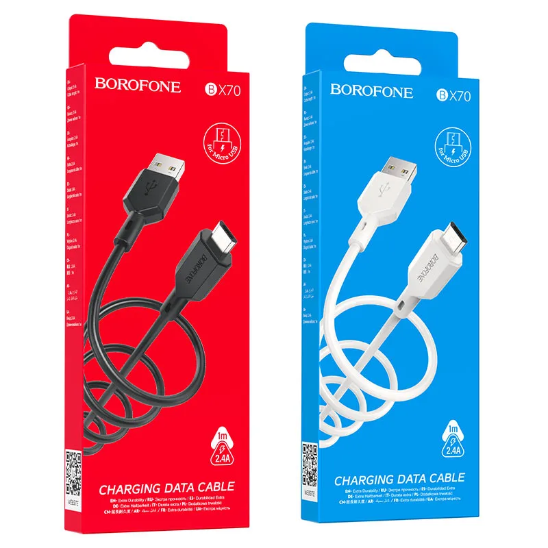 Borofone BX70 Type-C დამტენი კაბელი iPhone-ისთვის