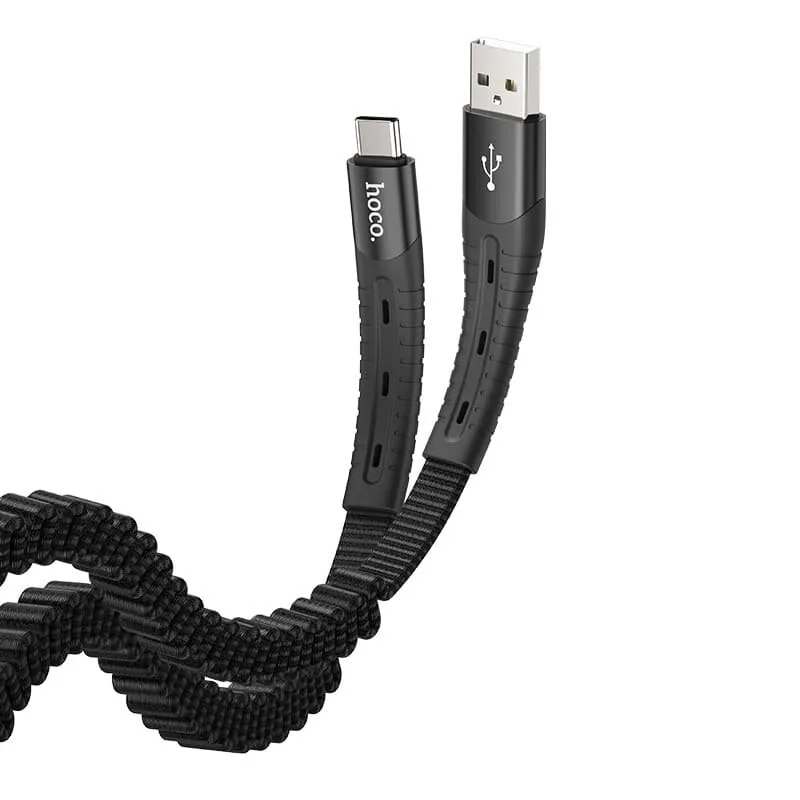 Hoco U78 Cotton treasure elastic charging data cable for Type-C