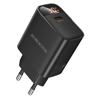 Borofone BA97A Ilustre single-port PD30W charger with digital display(EU)