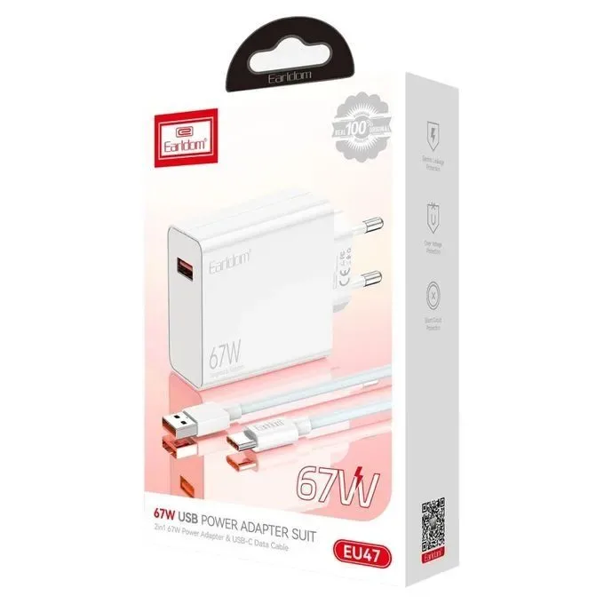 Earldom 67W Charger With Cable EU47