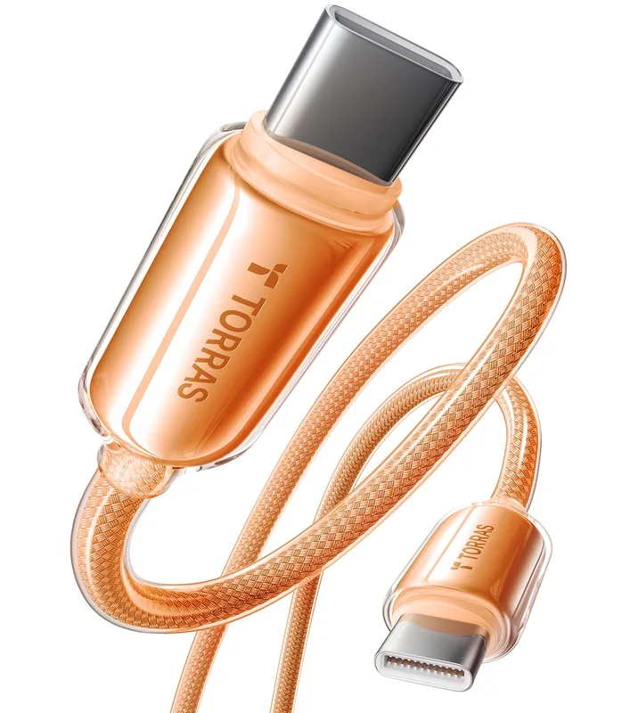USB-C 60W Charge Cable For iPhone 17 Series Orange