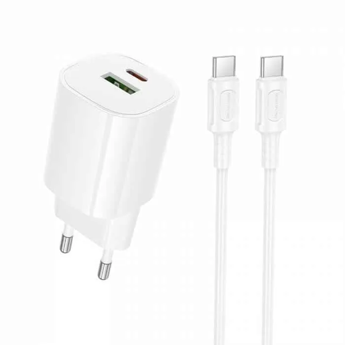 Borofone BA104A Pudding PD20W+QC3.0 charger(EU) white