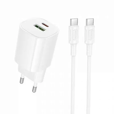 Borofone BA104A Pudding PD20W+QC3.0 charger(EU) white