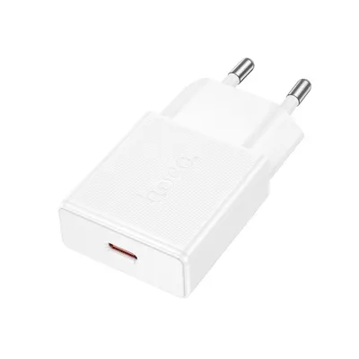 Hoco N74 Speed single-port PD25W ultra-thin charger(EU) white