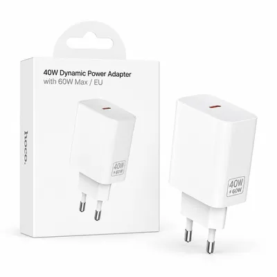 Hoco C162A Source single port PD40W charger(EU) white