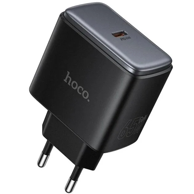 Hoco C159A Upgrade single-port PD65W charger(EU) black