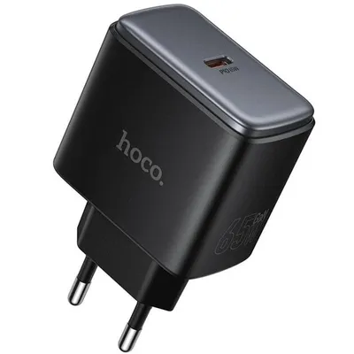 Hoco C159A Upgrade single-port PD65W charger(EU) black