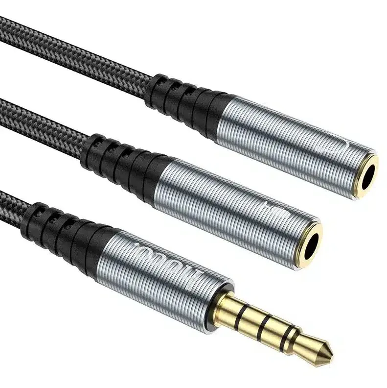 Hoco UPA21 2-in-1 3.5 headset audio adapter cable(male to 2*female)