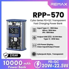 REMAX Power Bank RPP-570 20W+22.5W PD+QC 10000MAH