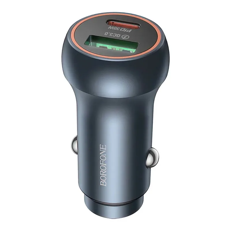 Borofone BZ32B Fresh 48W dual port PD30W+QC3.0 car charger