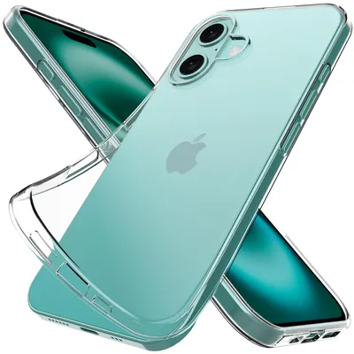 კრისტალურად გამჭვირვალე ქეისი IC-ით iPhone 16-ისთვის