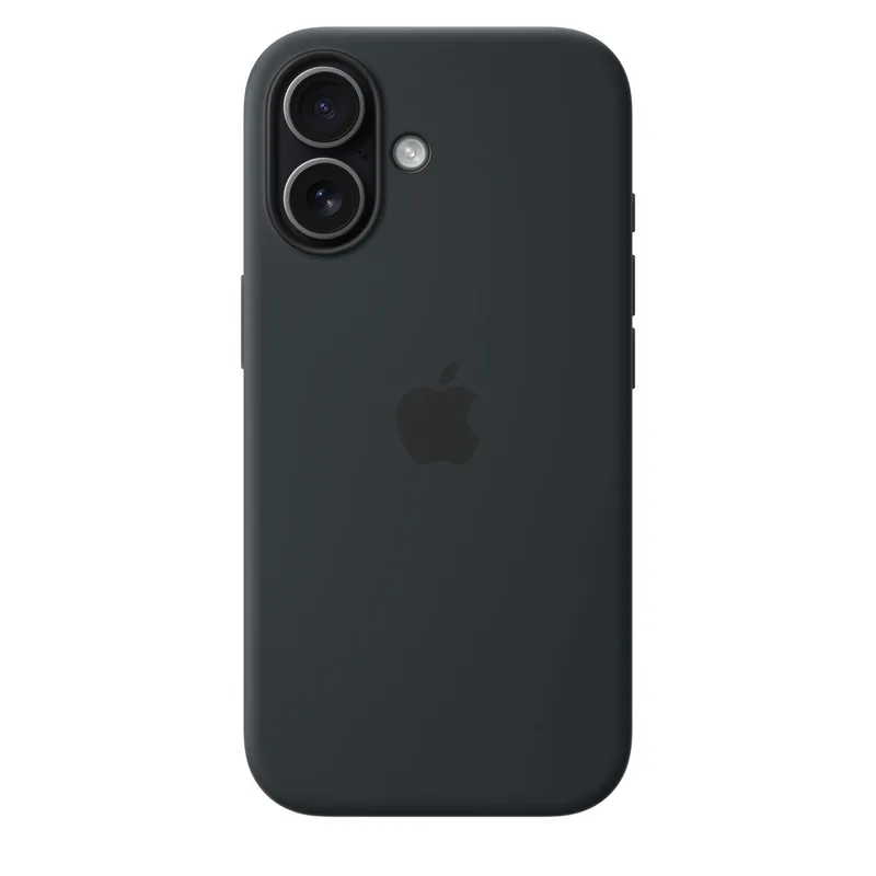 სილიკონის ქეისი შავი iPhone 17 Air-ისთვის