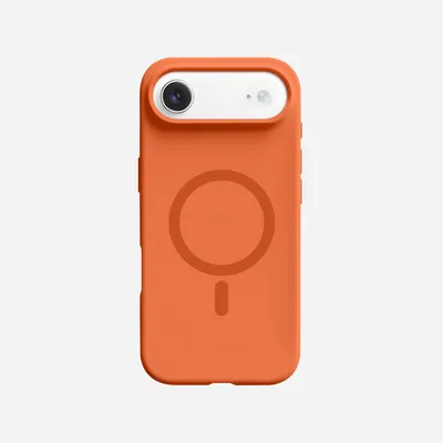 სილიკონის ქეისი ნარინჯისფერი iPhone 17 Air-ისთვის